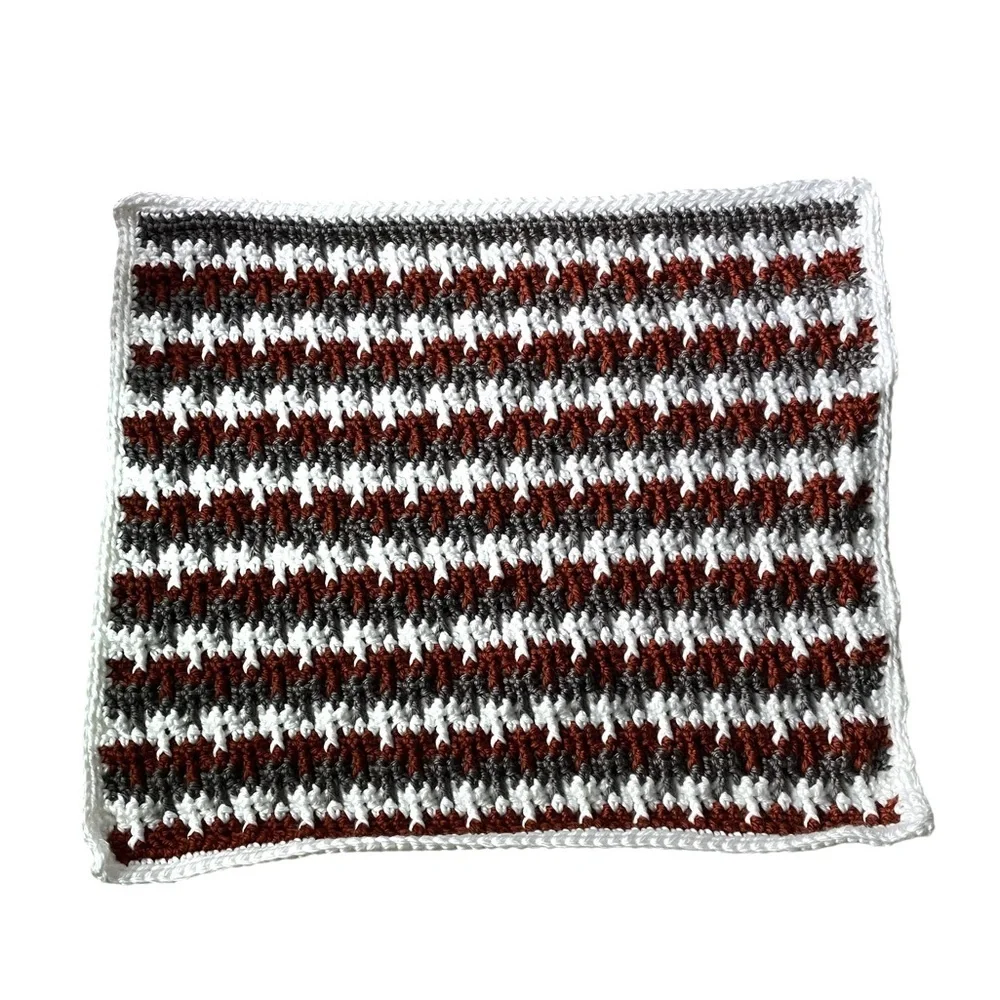 Jump Stripe Soft Squishy Multicolored Crochet Nursery Baby Blanket Play Mat